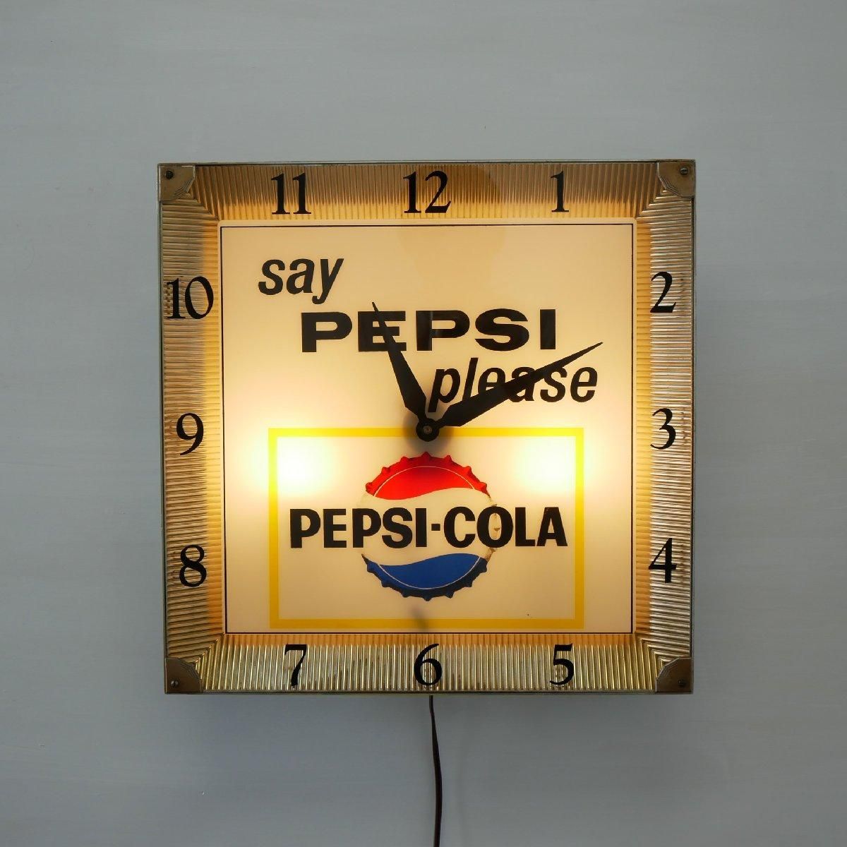 60s ペプシコーラ クロック 壁掛け時計 -通販-ローズボールアンティークス
