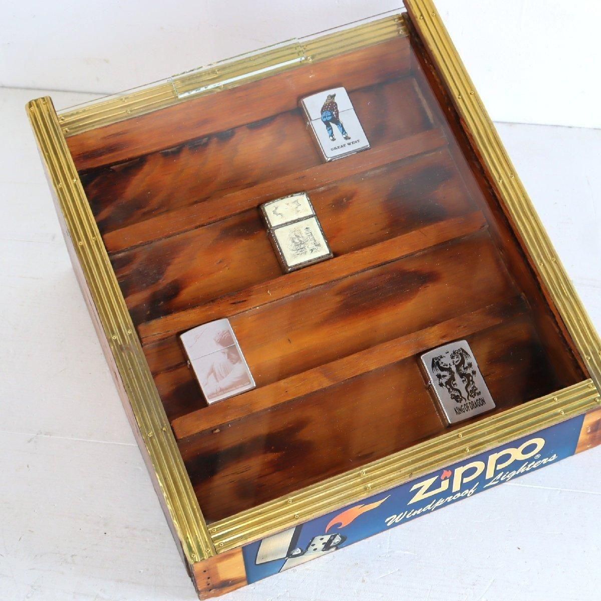 ガラスショーケース ヴィンテージ Zippo -通販-ローズボールアンティークス