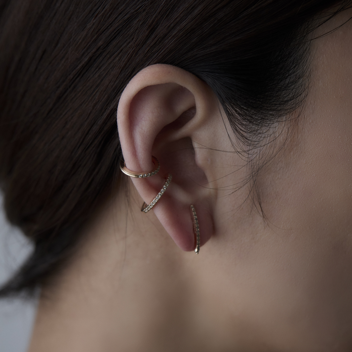 Hirotaka（ヒロタカ) Gossamer Diamond Ear Cuff | ダイヤモンド