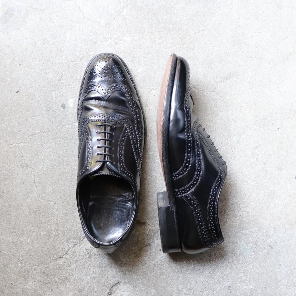 美品” FLORSHEIM（フローシャイム）ウイングチップシューズ US8.5 D