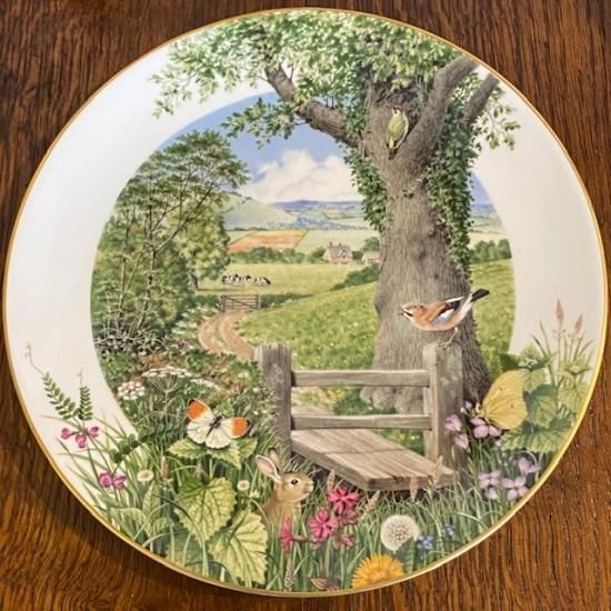 イギリス ROYAL WORCESTER(ロイヤルウースター) A COUNTRY PATH IN MAY