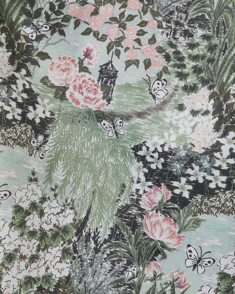 KEITA MARUYAM × SEVEN TEN by MIHO KAWAHITO 庭園プリントフレア