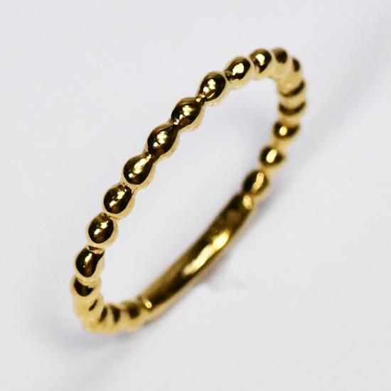 K18 18金イエローゴールド ボールリング（指輪） - DIAN POOL ダイアン