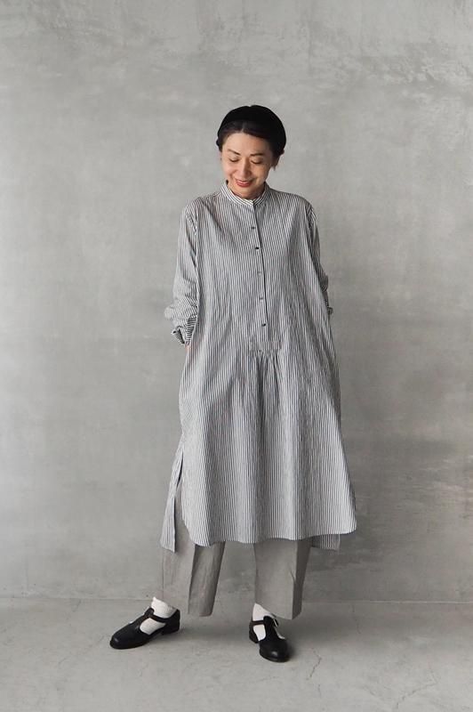 HAND ROOM WOMENS | クラシックフロント ロングシャツ（ボイルクロス