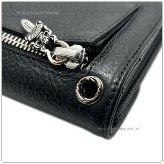 クロムハーツ 財布（Chrome Hearts）ウェーブ ウォレット クロスボタン