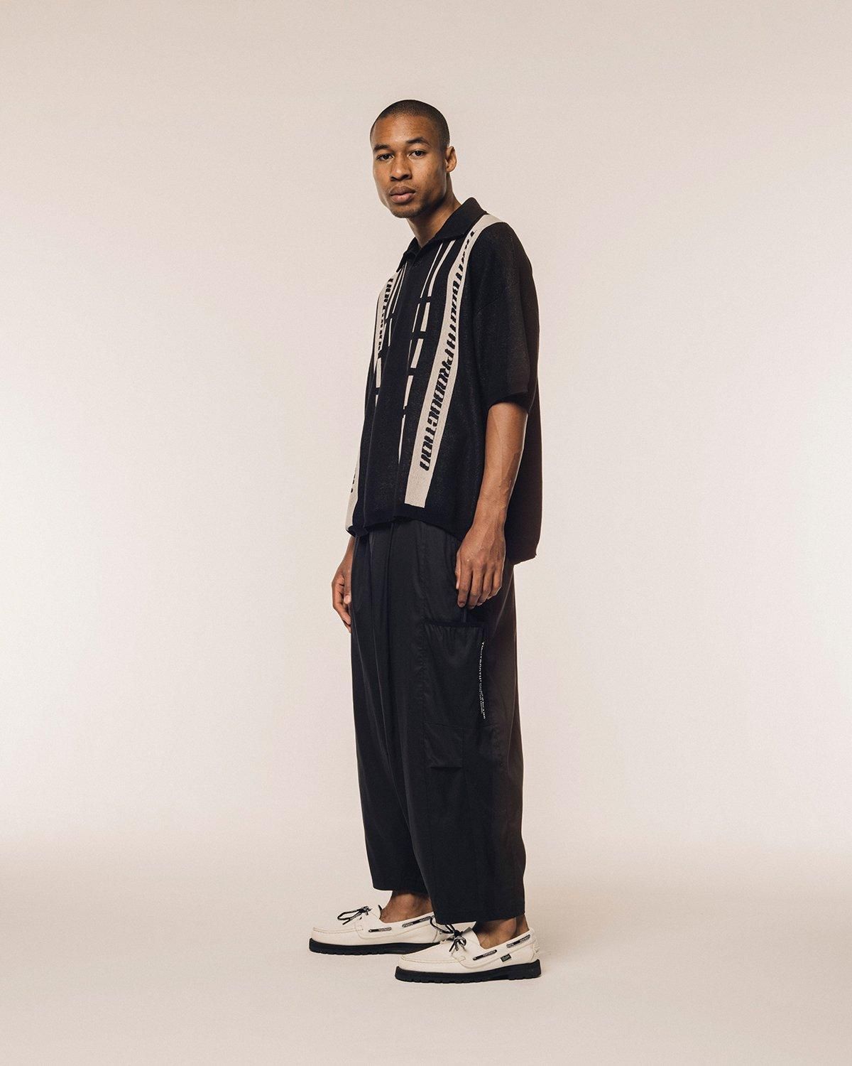 STRIPE KNIT OPEN POLO - TIGHTBOOTH® タイトブース オフィシャル