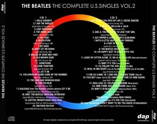 BEATLES / THE COMPLETE U.S.SINGLES VOL.2