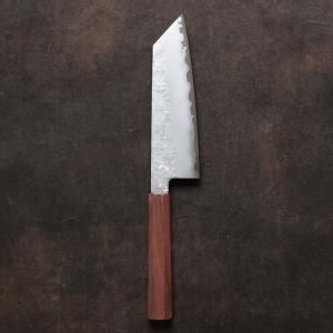 クロマックス 三徳包丁 槌目 茶柄 170mm #0241400 製造元 高村刃物製作所