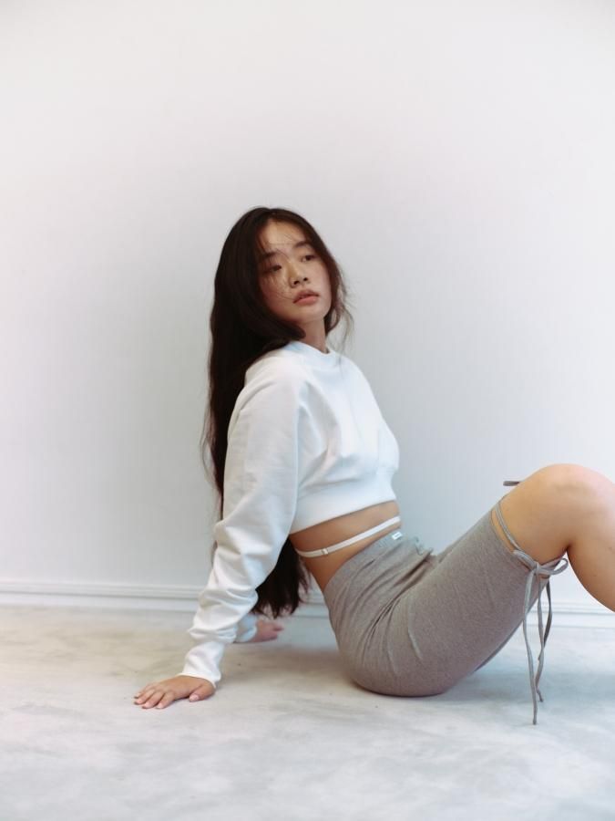 BASIC~ Ribbon Leggings - ROSARYMOON OFFICIAL WEB STORE