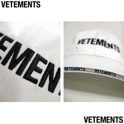 ヴェトモン VETEMENTS メンズ 帽子 キャップ ユニセックス可 ※同