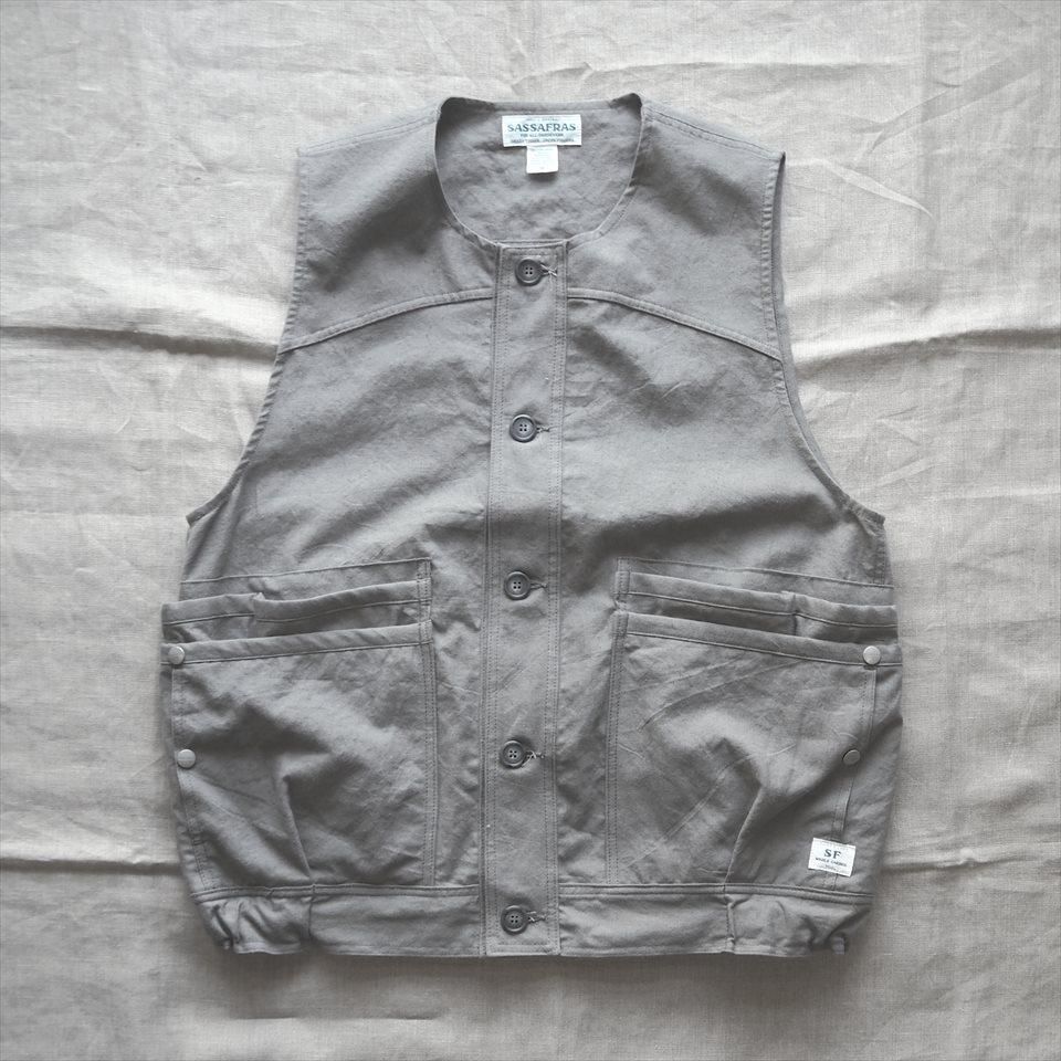 Sassafras（ササフラス）Overgrown Hiker Vest ダスティーグレー