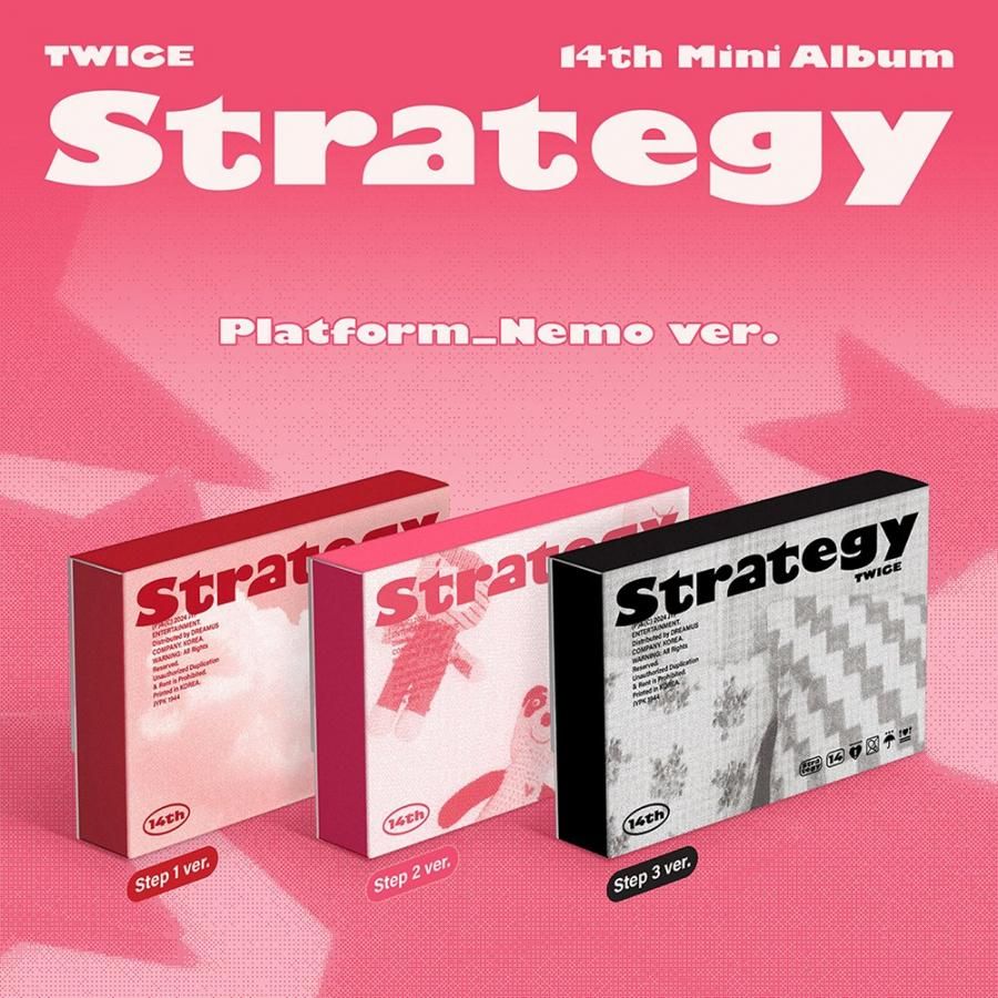 TWICE トゥワイス STRATEGY / 14th Mini Album (Platform_Nemo ver.) 3種