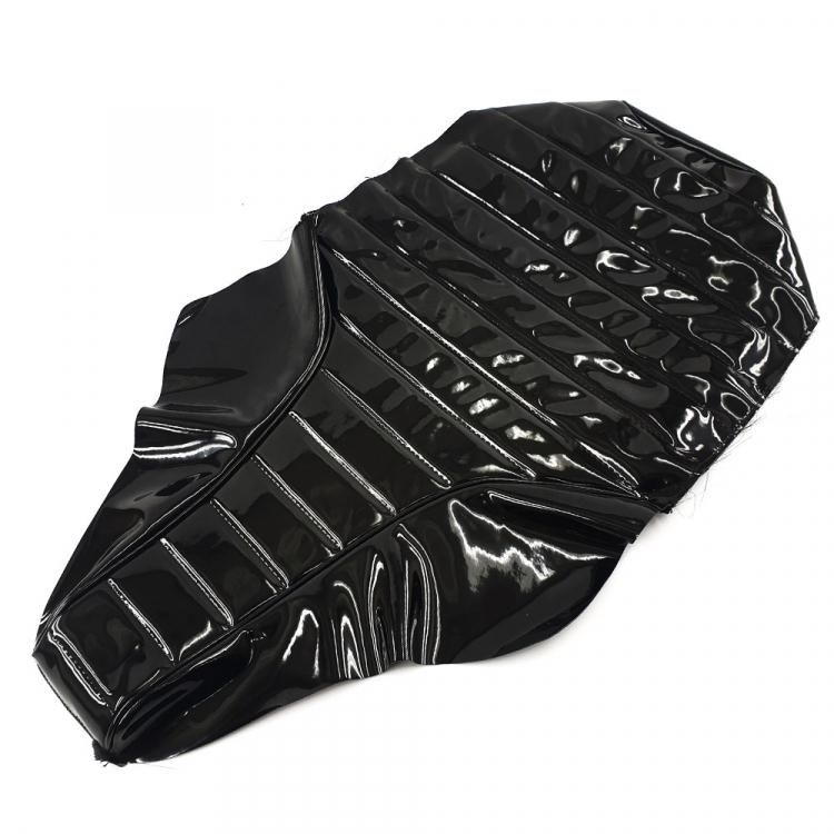 ヤマハ TW200/225張替用タックロール式 黒エナメル シートカバー