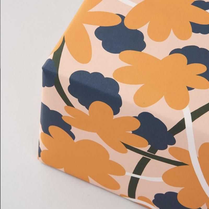 オレンジブロッサム柄包装紙/ラッピングペーパー - おしゃれな海外包装