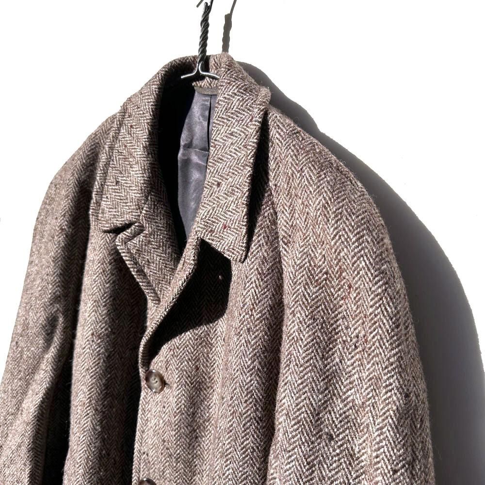 Town Club - Harris Tweed】ヴィンテージ ハリスツイード ウールコート