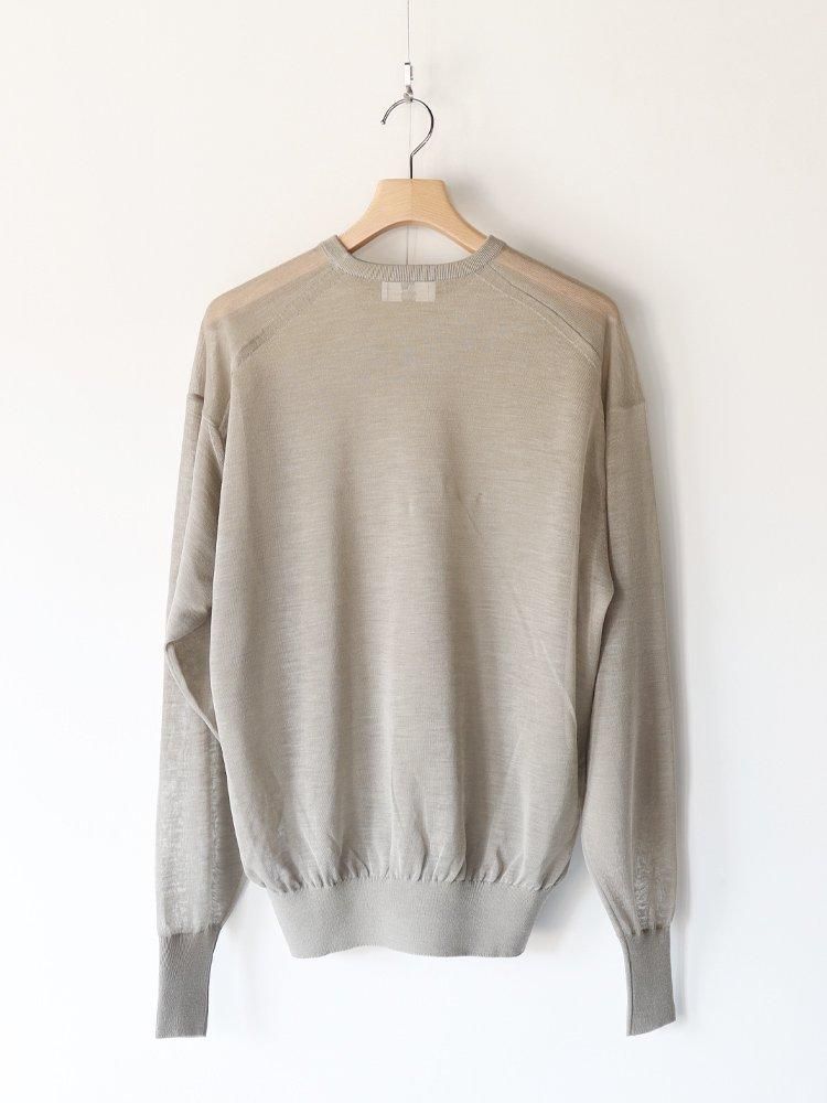 HERILL / RAMIE HIGH GAUGE CREW NECK (BEIGE) - TROUPE ONLINE SHOP