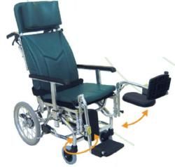 ティルト＆リクライニング車椅子 KXL16－42EL 足台エレベー