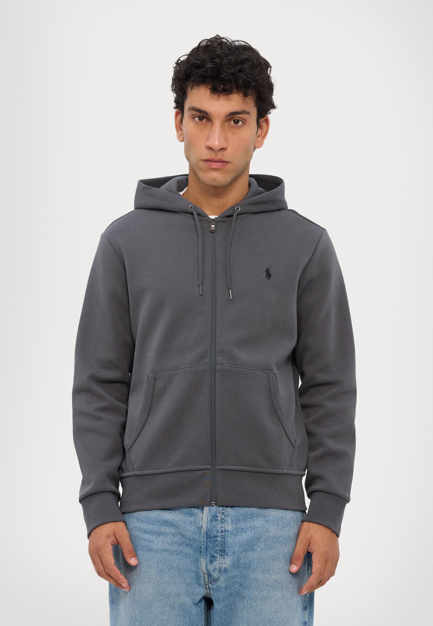 Polo Ralph Lauren HOOD LONG SLEEVE - Zip-up sweatshirt - charcoal