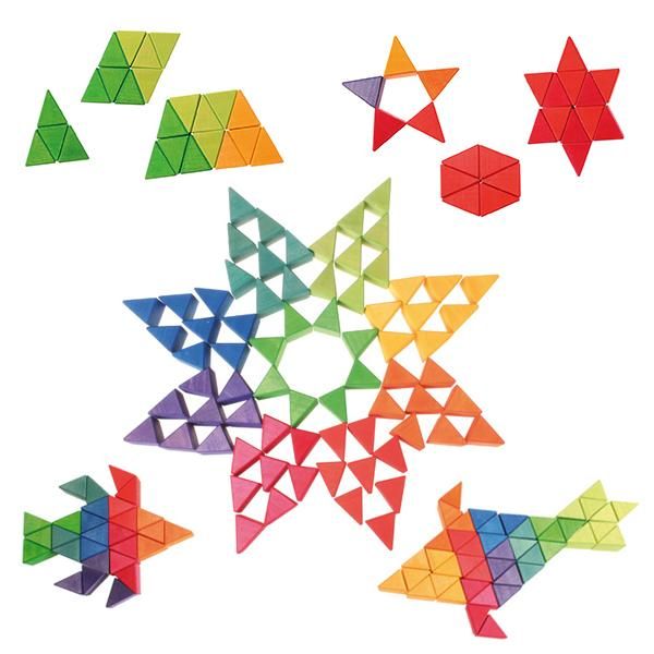 Grimm's Spiel & Holz Design グリムス社］にじのオクタゴン 大 72P