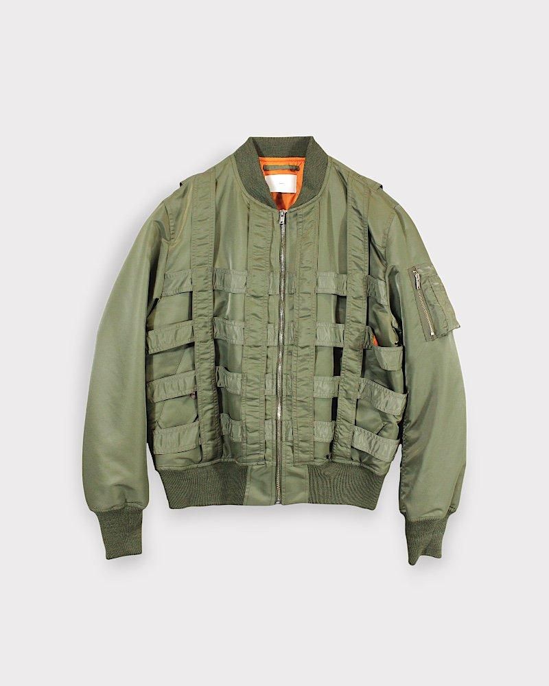 SUGARHILL CAGED BOMBER JACKET(KHAKI)｜シュガーヒル ケージ ボンバー
