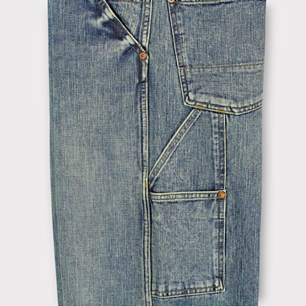 SUGARHILL FADED PAINTER DOUBLE KNEE TROUSERS(FADED INDIGO