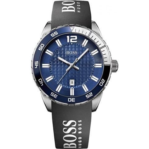 ヒューゴボス 腕時計 メンズ ブラック 1512887 ブルー×ブラック