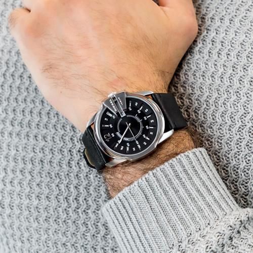 ディーゼル/腕時計/マスターチーフ/DZ1907/ブラック×ブラックレザー