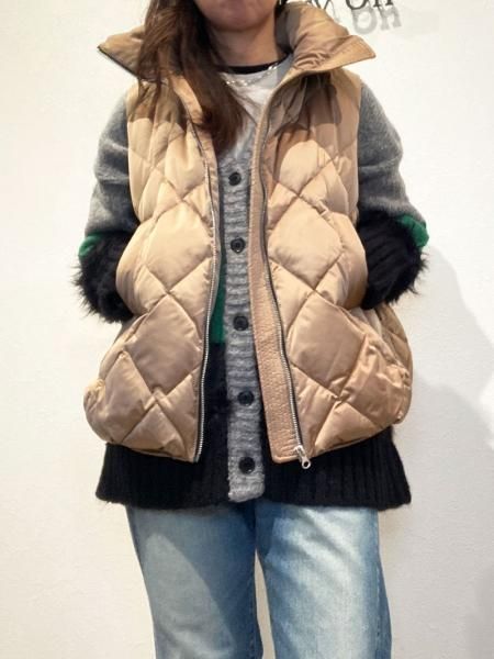 MARGAUX】 バイカラーキルティングダウンベスト - Carry On ONLINE STORE