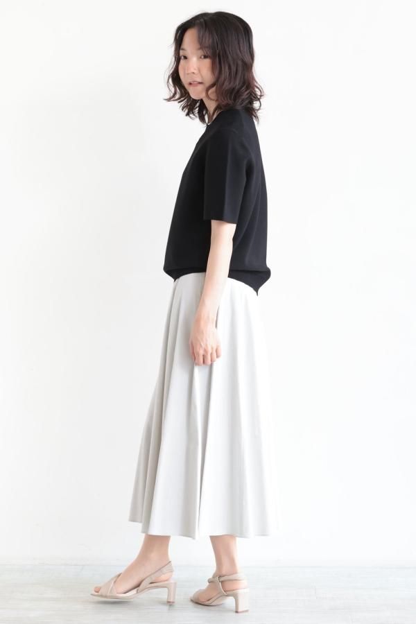 Theory(セオリー) WOOSTER CREPE KNIT LINKS LINKS TEE BLACK