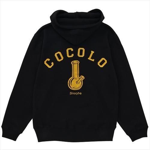COCOLO BLAND (ココロブランド) / GOLD BONG HOODIE . BLACK