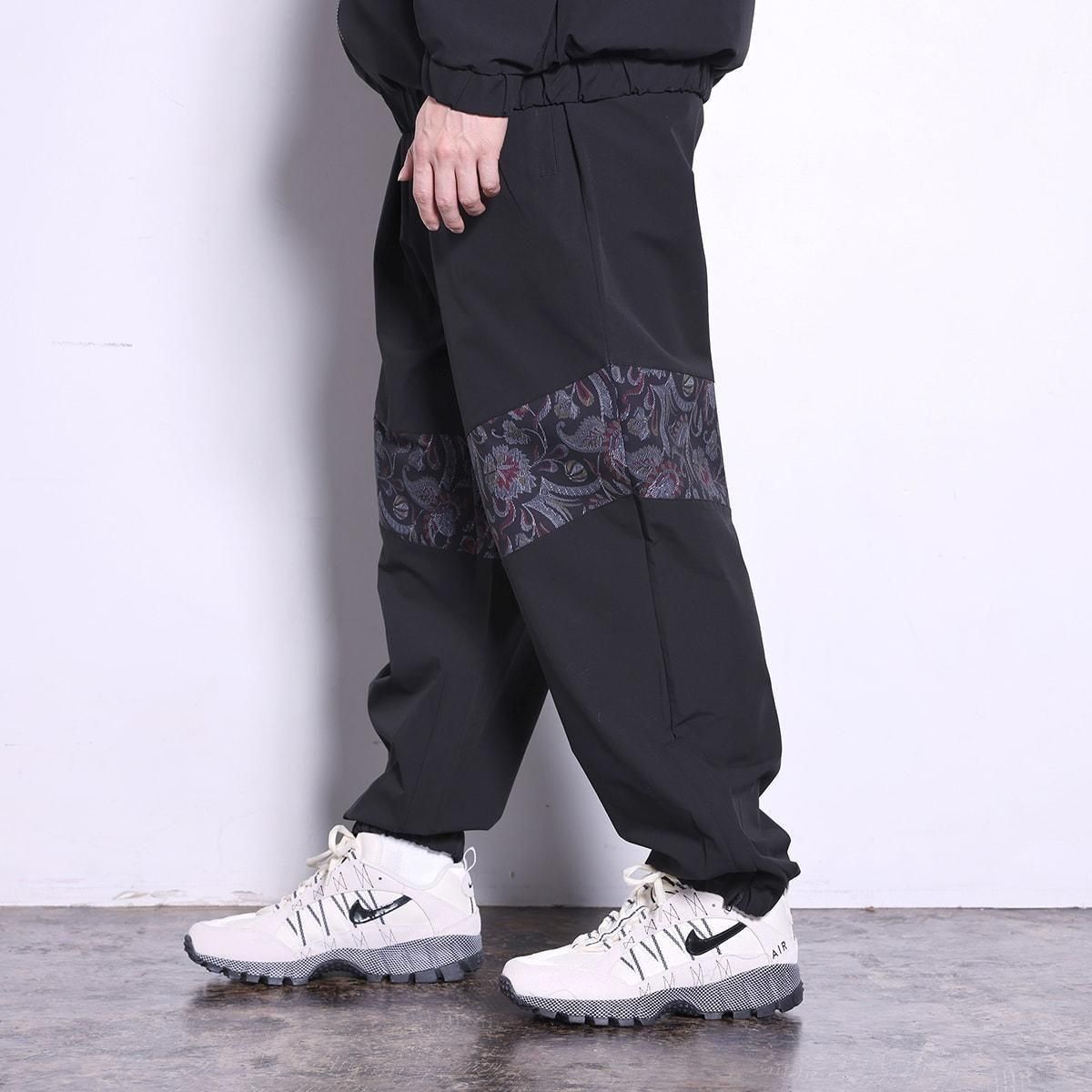 gobelin fabric track pants【black】 - Arch ☆ アーチ