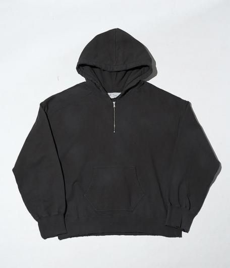ANCELLM HALF ZIP HOODIE [BLACK] - Fresh Service NECESSARY or