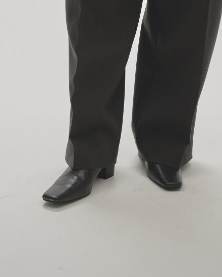 Squaretoe Leather Sabot/TODAYFUL12521020 - Select Shop Loozel