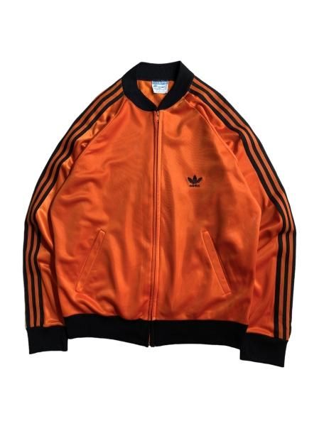 80's Vintage adidas ATP Track Jacket ORANGE/BLACK MADE IN U.S.A.