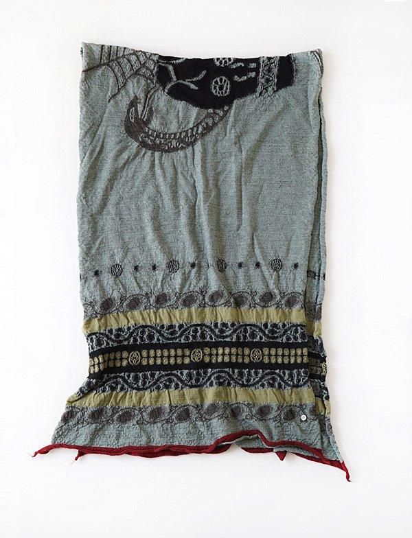 KAPITAL - 縮絨ウール コプトスカルマフラー - BLUE NEON