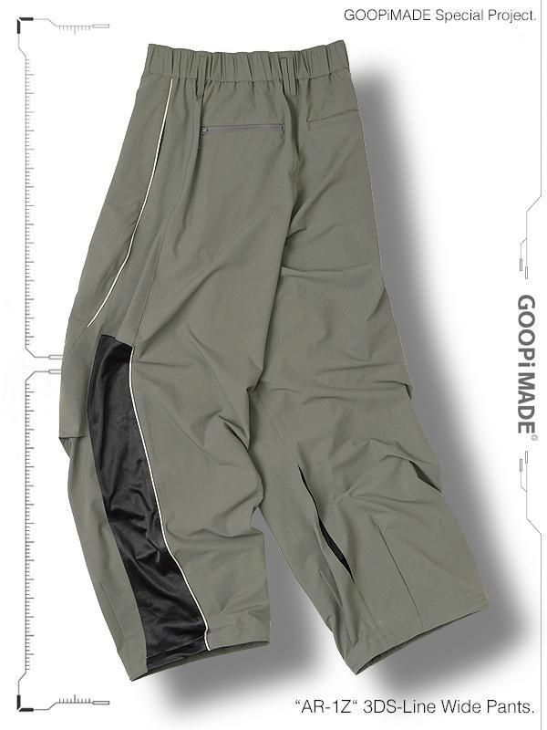 GOOPiMADE - “AR-1Z“ 3DS-Line Wide Pants - “ SHINKIROU1.0