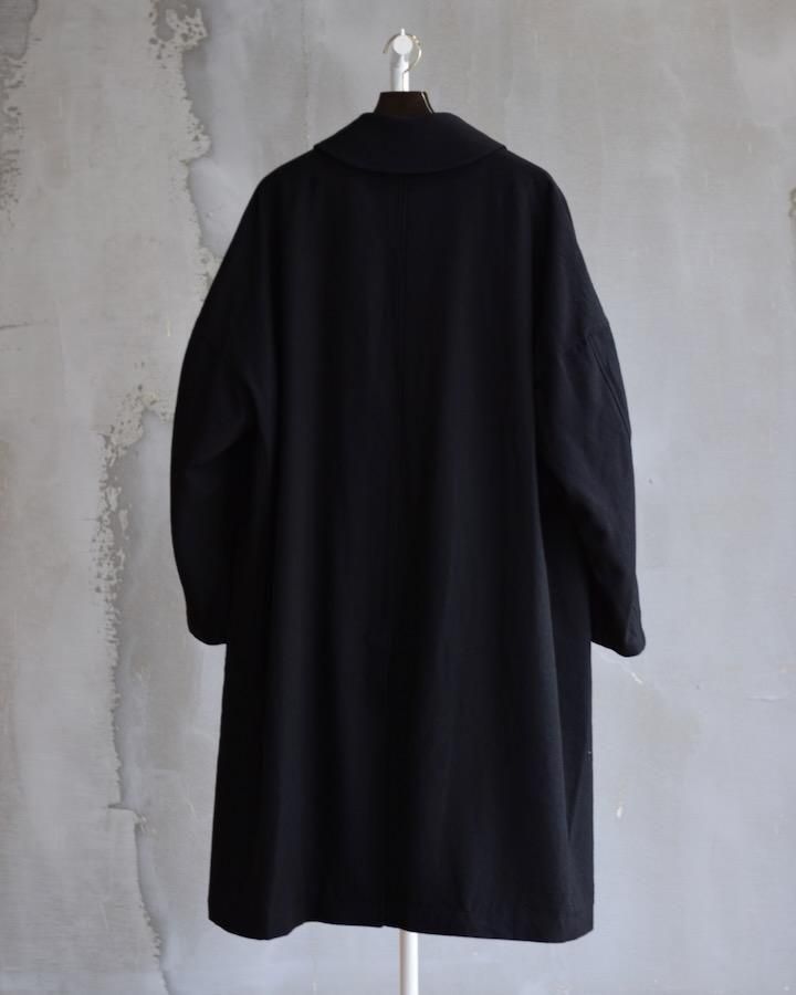 Wide Boxy Soutien Collar Coat - IDIOME | ONLINE SHOP 熊本の