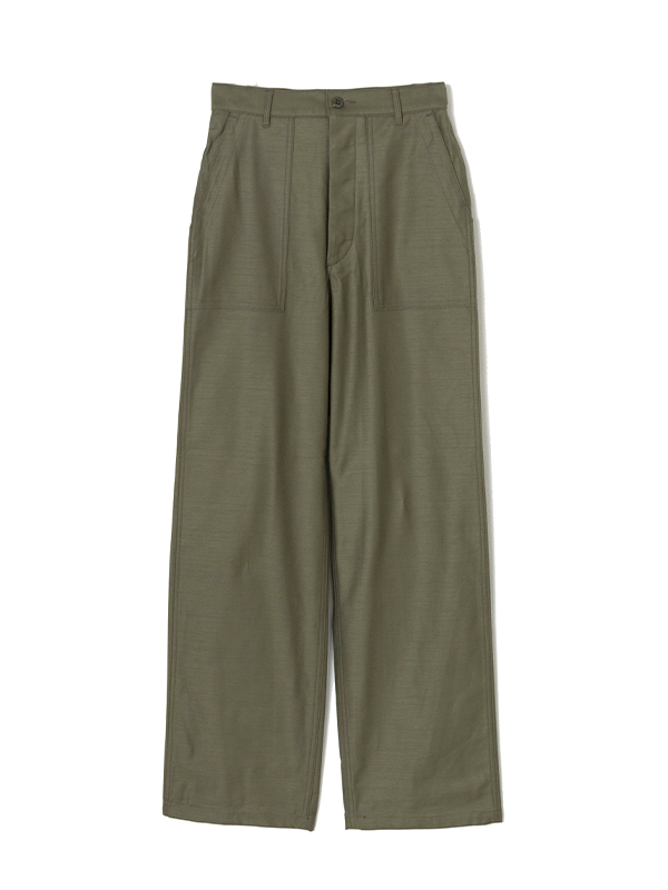 BACK SATIN BAKER PANTS-バックサテンベイカーパンツ-HYKE（ハイク