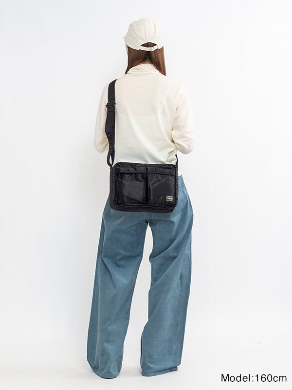 TANKER SLING BAG W zip(L)-タンカースリングバッグダブルジップ(L