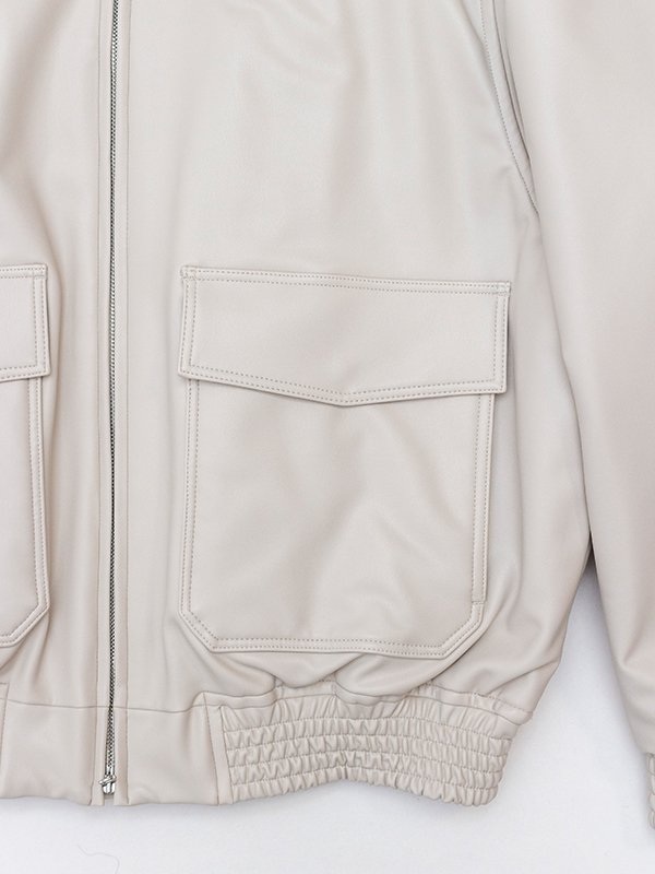 FAUX-LEATHER JACKET-ファウレザージャケット-HYKE（ハイク）通販| st