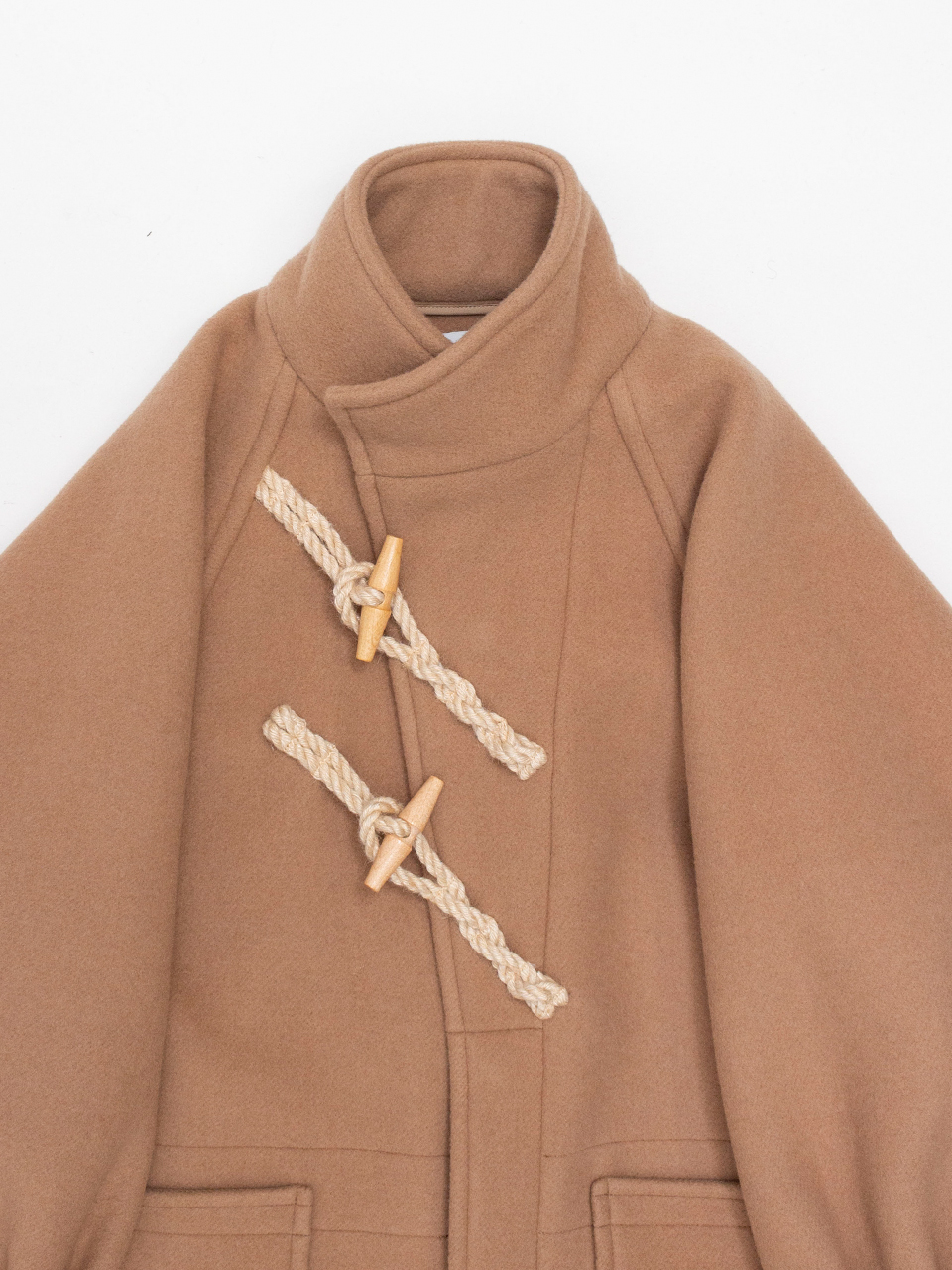 DOUBLE FACE DUFFEL COAT-ダブルフェイスダッフルコート-HYKE（ハイク