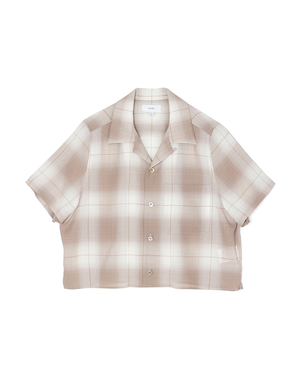 T/W OMBRE CHECK SHIRT-オンブレチェックシャツ-HYKE（ハイク）通販