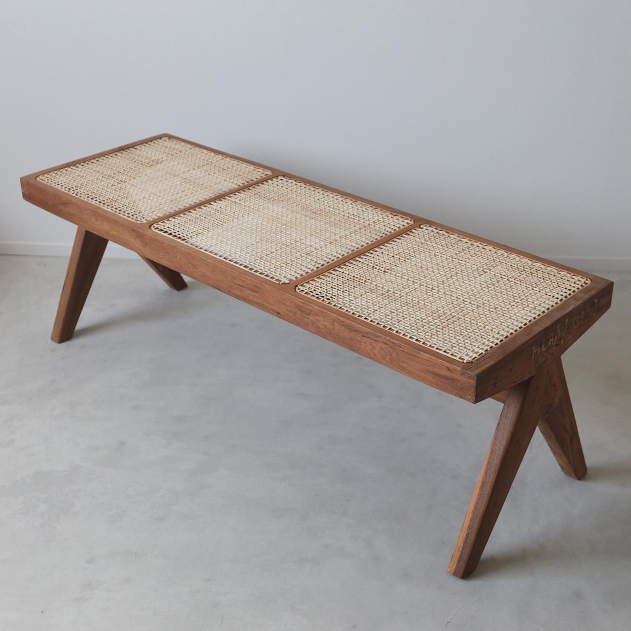 ピエール・ジャンヌレ ベンチ リプロダクト Pierre Jeanneret