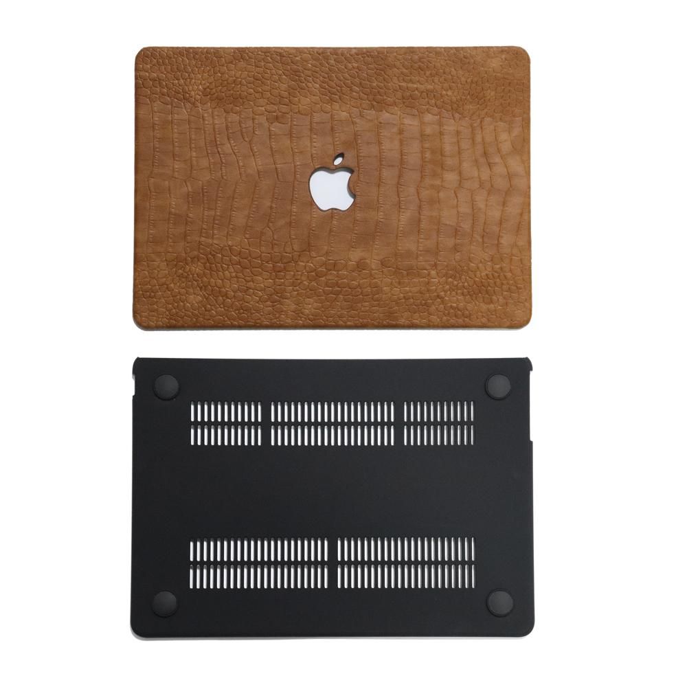 3Piece Set】M4 / M3 / M2 / M1 Macbook Air Wood Brown Crocodile