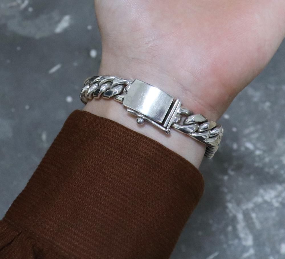 Taxco Mexico 925 Heavy ID Bracelet -11mm wide- ｜ タスコメキシカン