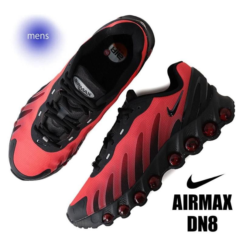 NIKE AIR MAX DN8 BLACK/BLACK- GYM RED NOIR/ROUGE GYM/NOIR ナイキ