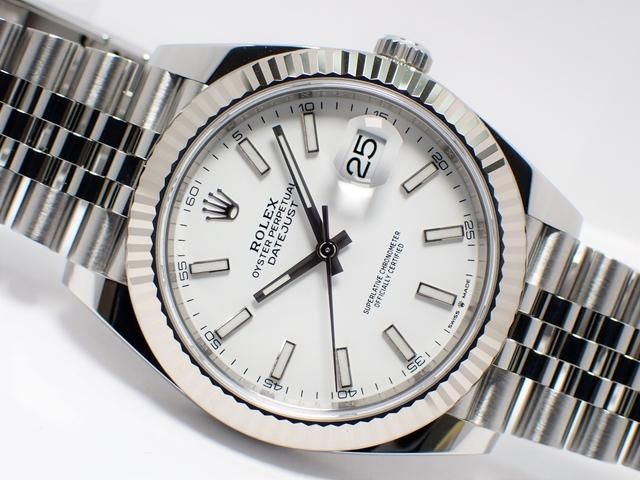 ロレックス デイトジャスト41 ホワイトバー ジュビリーブレス 126334