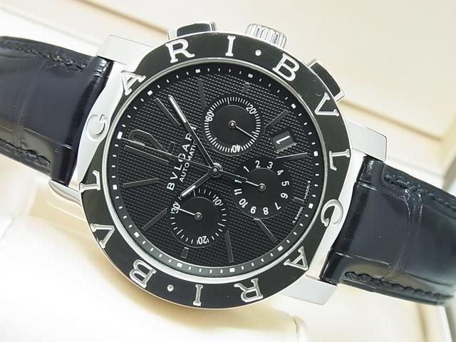 ブルガリ BB42SLCH ブルガリ・ブルガリ クロノグラフ ブラック文字盤