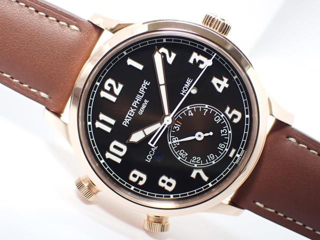 パテック・フィリップ カラトラバ・パイロット・トラベルタイム 18KRG