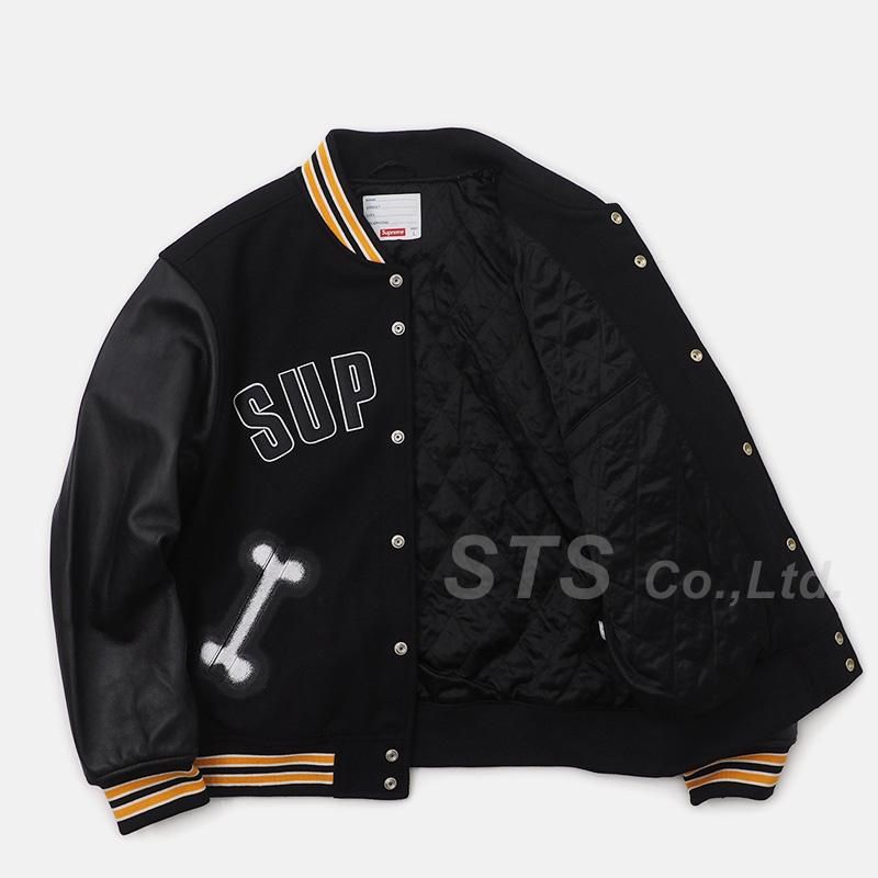 Supreme - Bone Varsity Jacket - ParkSIDER